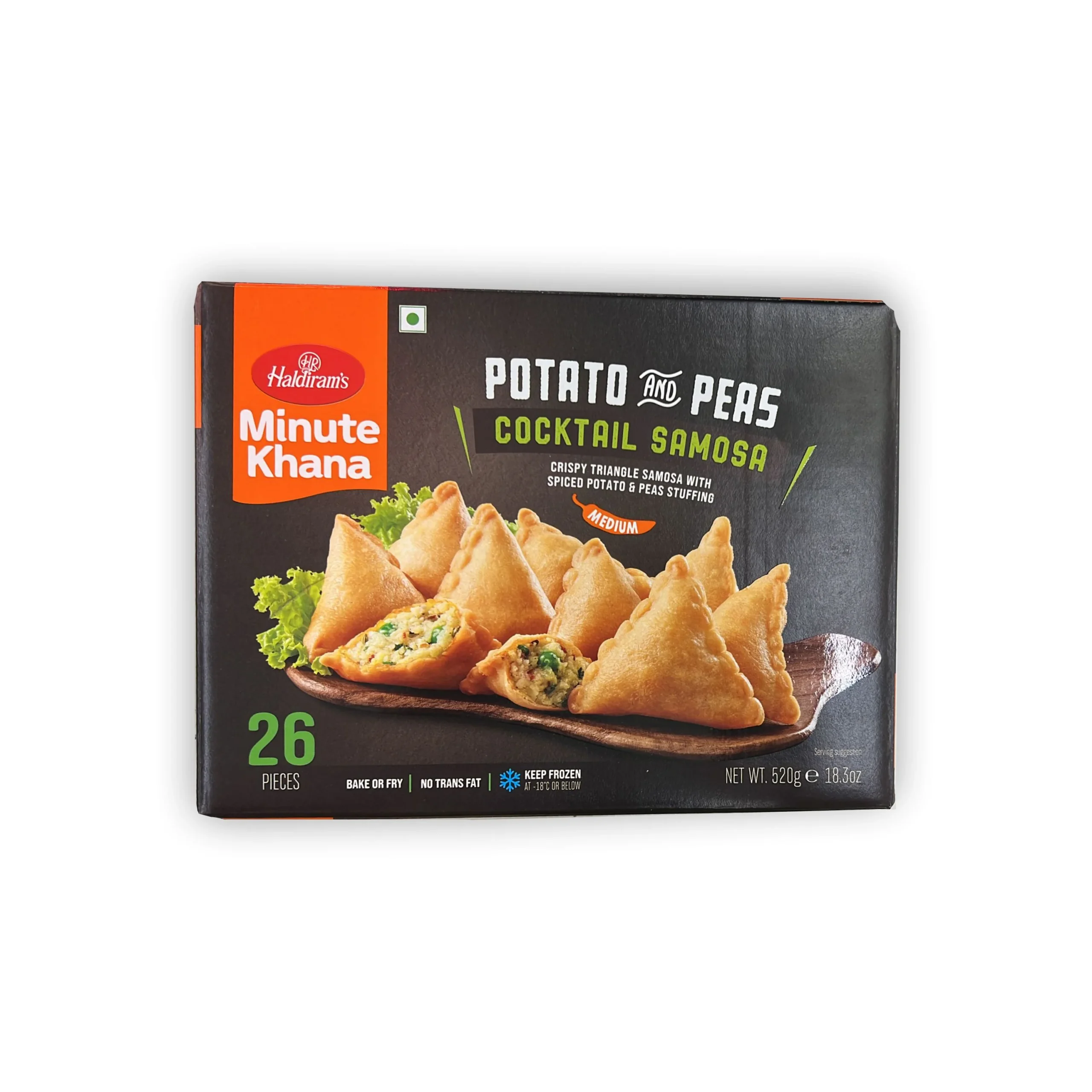 Haldirams Potato Pea Samosa 26Pcs - Wirsa